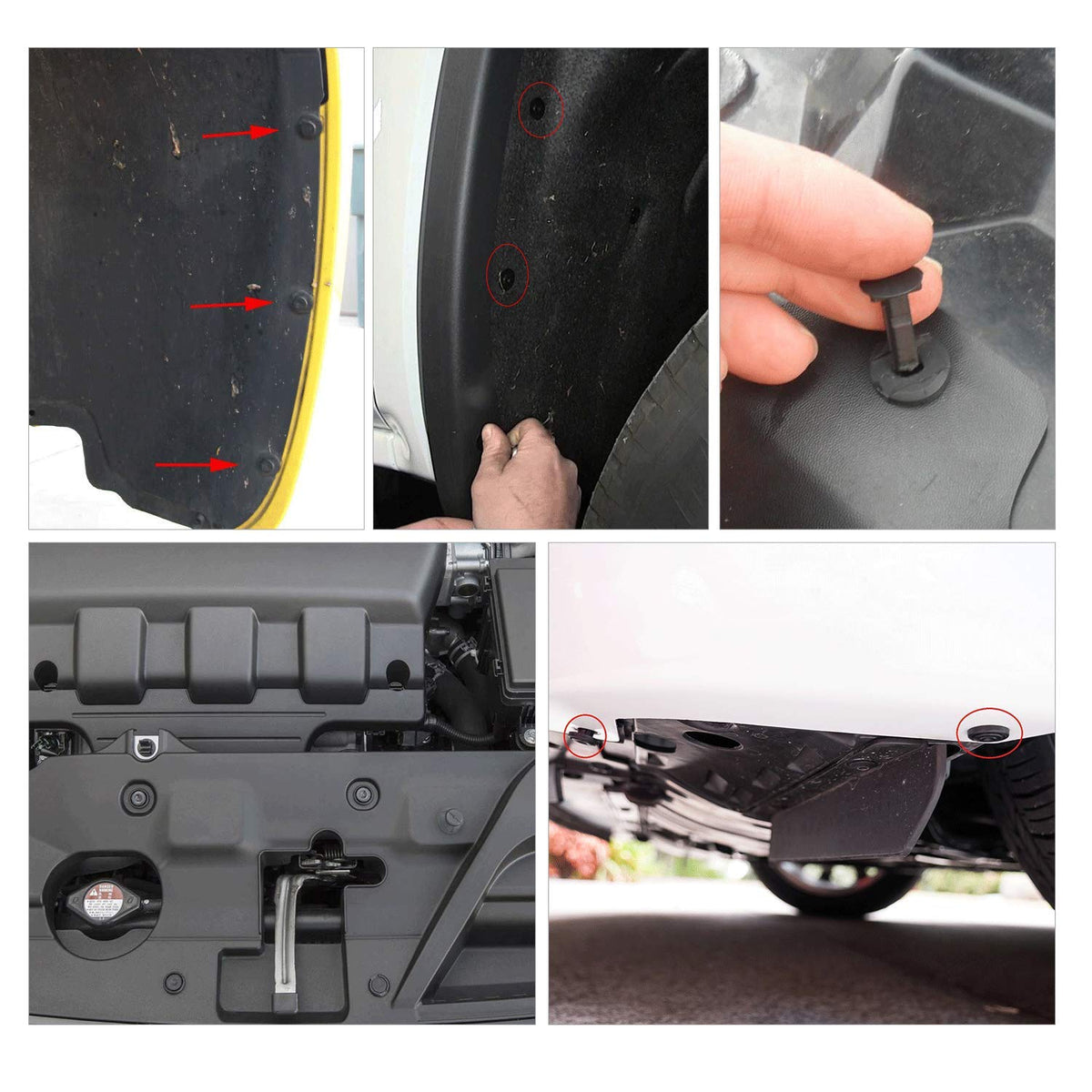 GOOACC 240PCS Bumper Retainer Clips Car Plastic Rivets Fasteners Push Retainer Kit 12 Popular Sizes Auto Push Pin Rivets Set -Door Trim Panel Fender Clips for GM Ford Toyota Honda Chrysler Jansha Store
