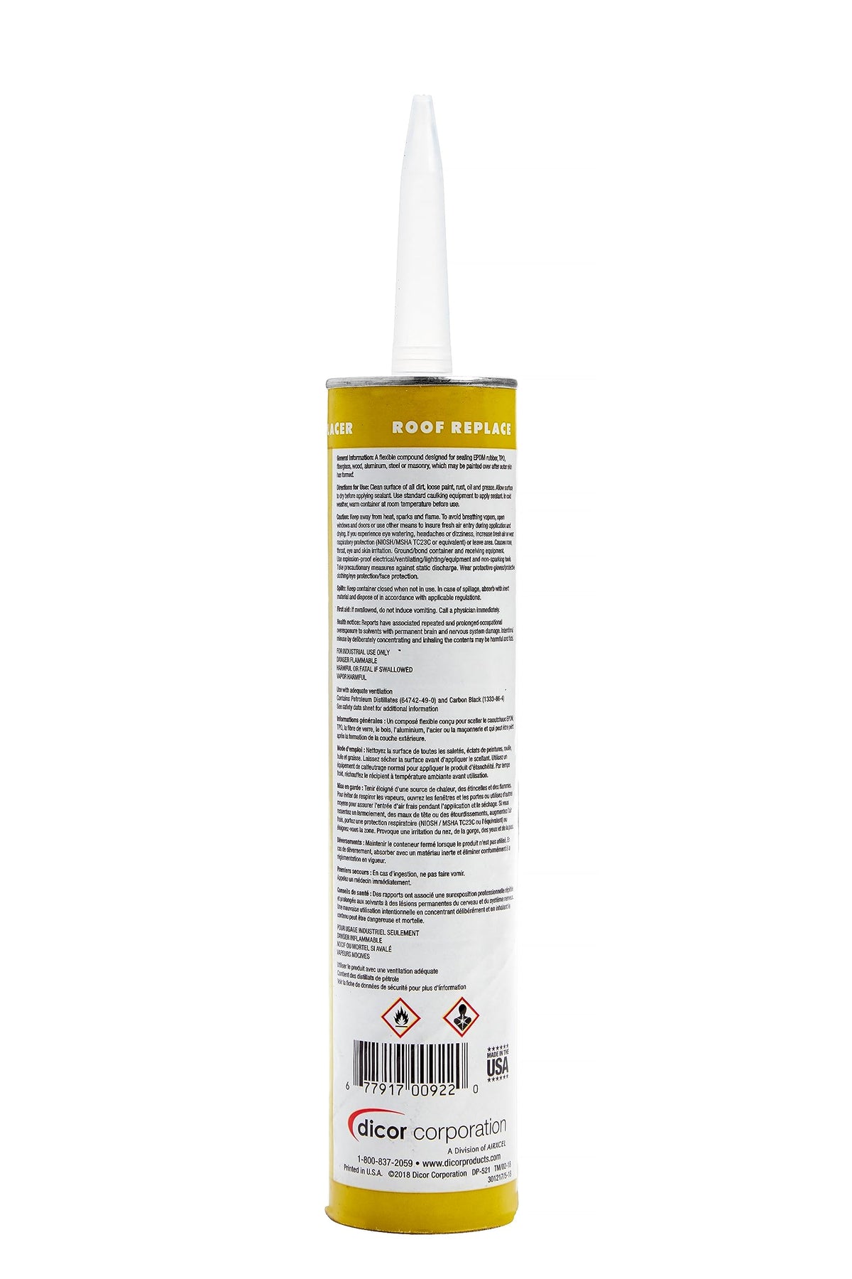 Dicor 501LSW-1 Self-Leveling Lap Sealant, White, 10.3 Oz, RV Roofing Jansha Store