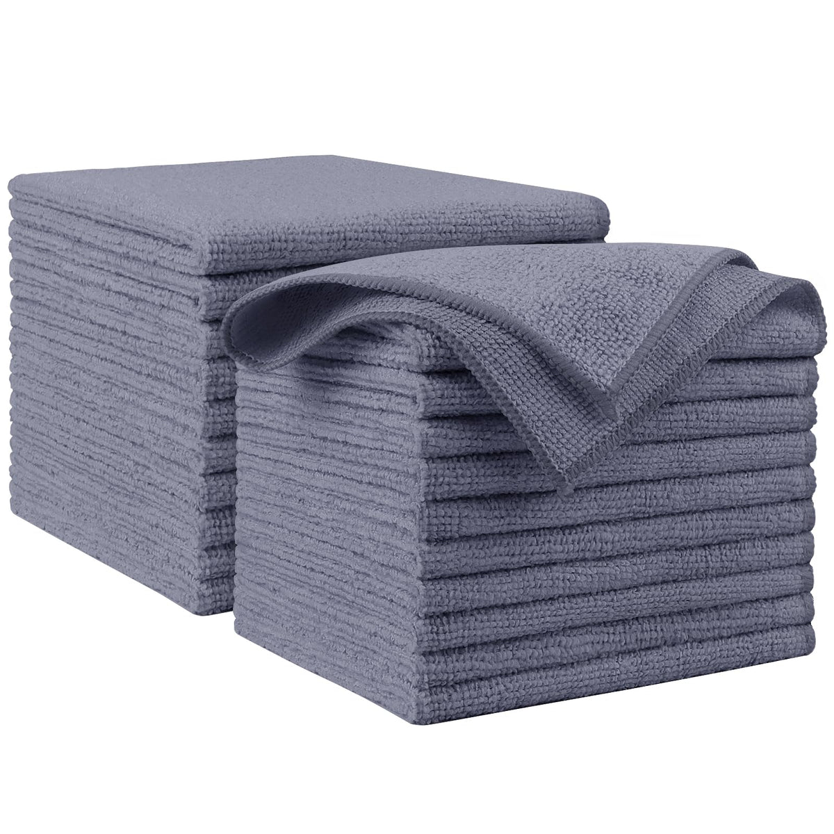 AIDEA Microfiber Cleaning Cloth-50PK, Microfiber Towels for Cars, 12"×12" Jansha Store