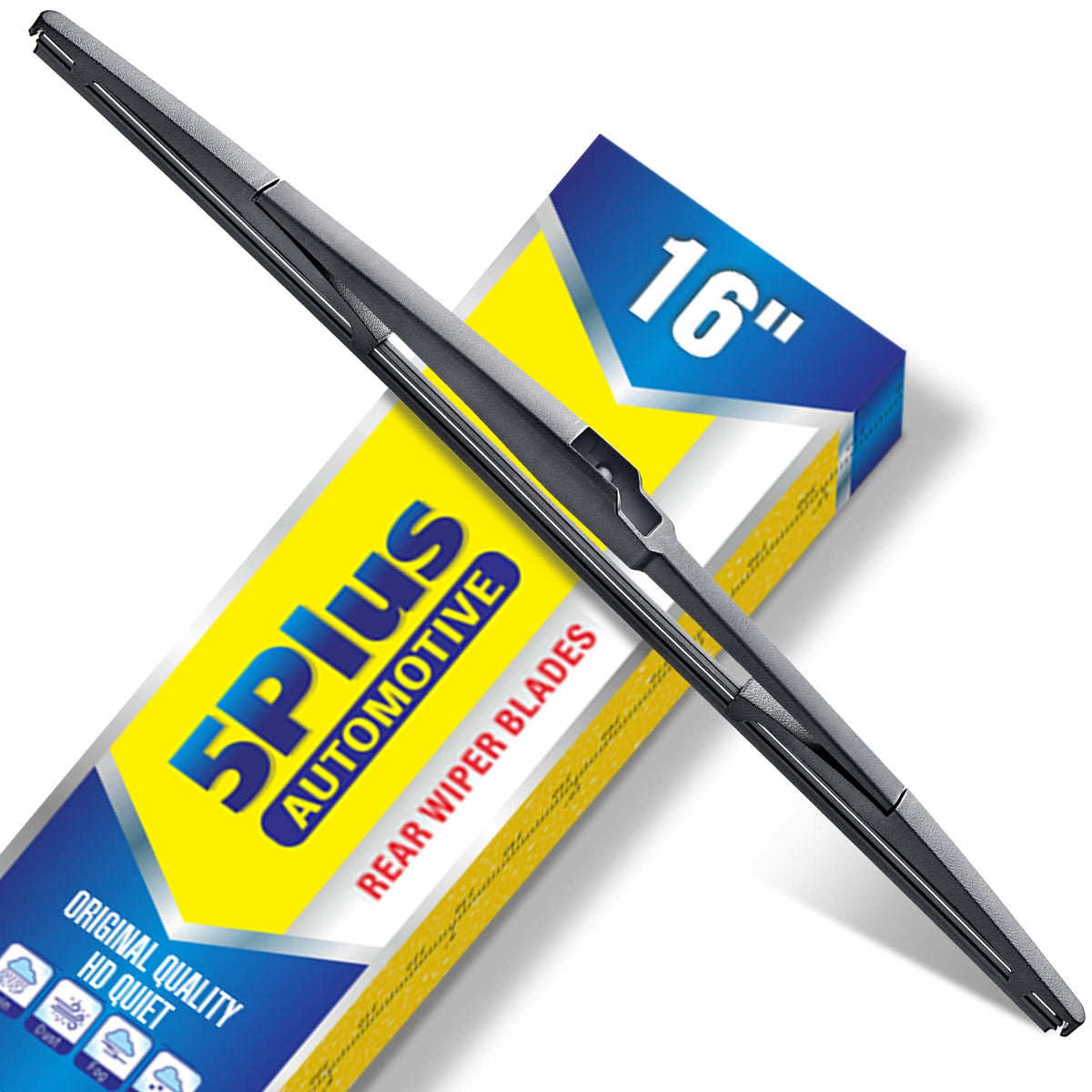 5 PLUS RearQuiet 12 Inch Rear Wiper Blade,OEM Replacement Rear Window Wiper Jansha Store