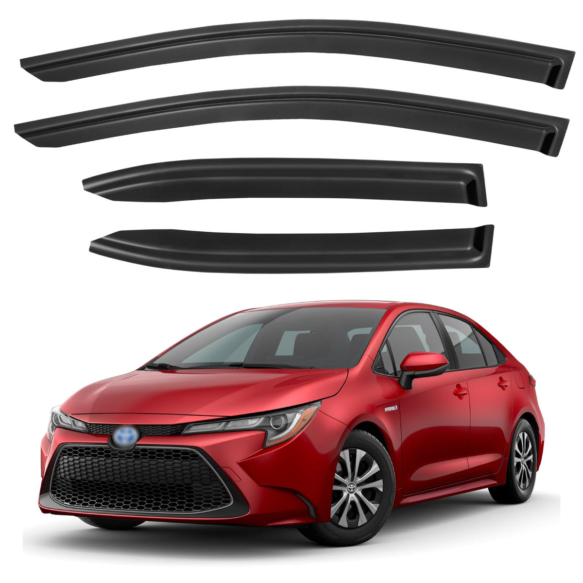 Window Visors Rain Guards for 2015-2026 Ford F150 Crew/SuperCrew Cab Jansha Store