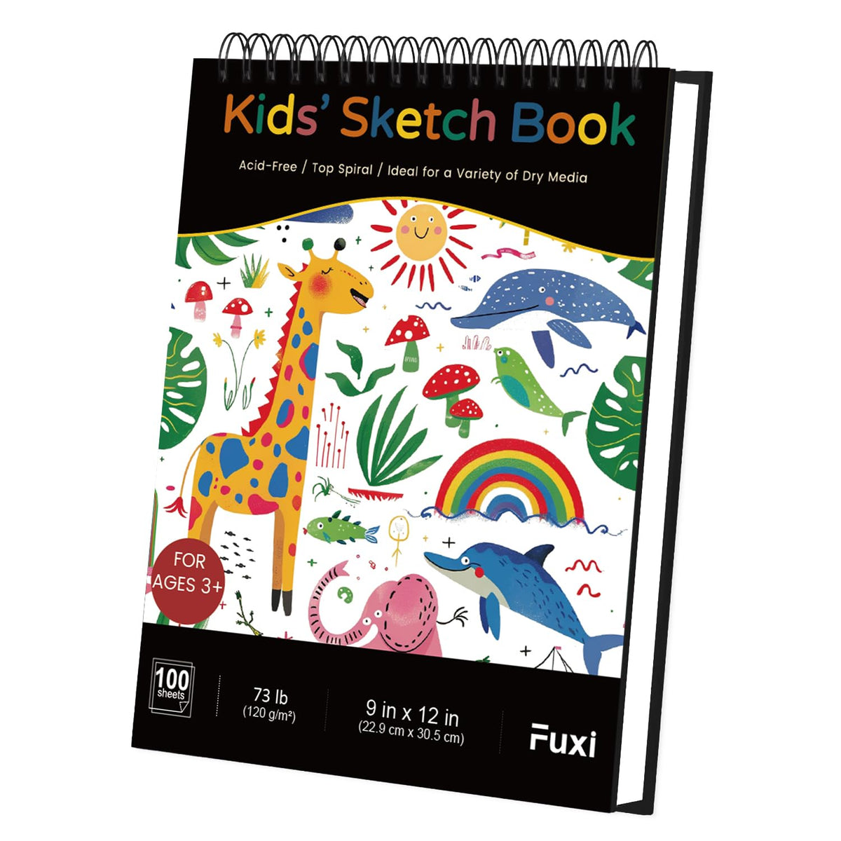 Fuxi Coloring Book & Sketchbook Set, 2-Pack, 9 x 12 in Jansha Store