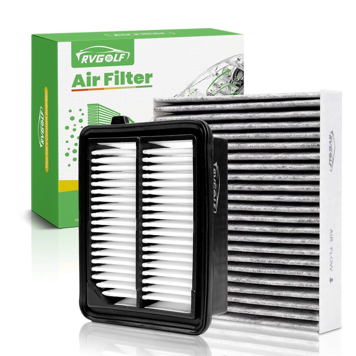 Not for Hybrid, Engine+Cabin Air Filter Fit 2015-2019 Sonata 2.4L (Gas) Jansha Store