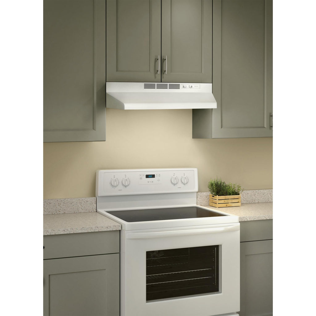Broan-NuTone 413023 Ductless Range Hood Insert with Light, Exhaust Fan for Under Cabinet, 30-Inch, Black Jansha Store