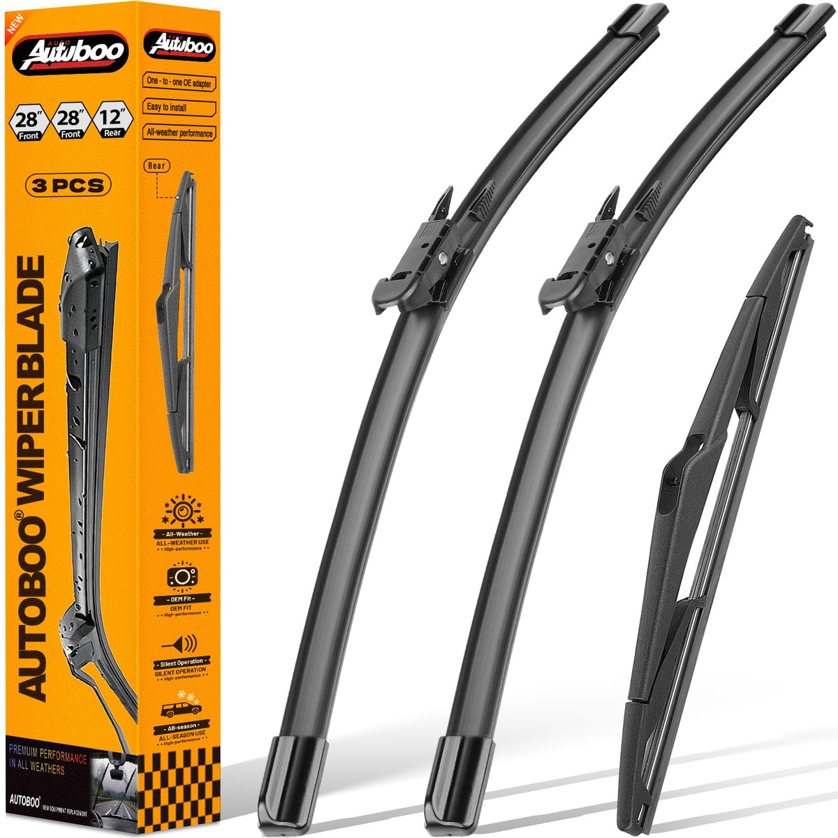 AUTOBOO Windshield Wiper Blade Replacement for Toyota RAV4 Mazda 5 Jansha Store
