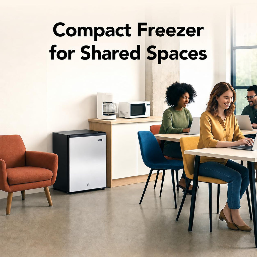 Whynter Upright Mini Freezer, 1.1 Cu Ft, Silver, CUF-112SS Jansha Store