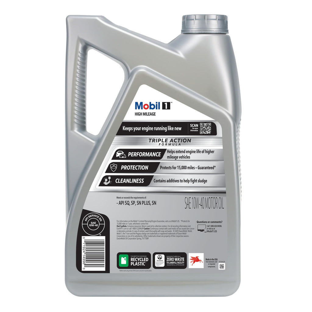 Mobil 1 Advanced Fuel Economy Full Synthetic Motor Oil 0W-20, 5 Quart Jansha Store