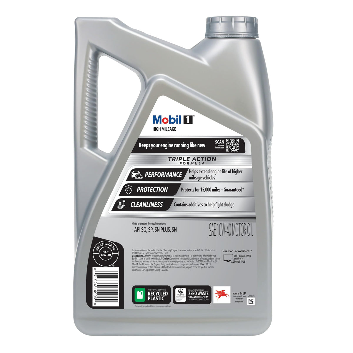 Mobil 1 Advanced Fuel Economy Full Synthetic Motor Oil 0W-20, 5 Quart Jansha Store