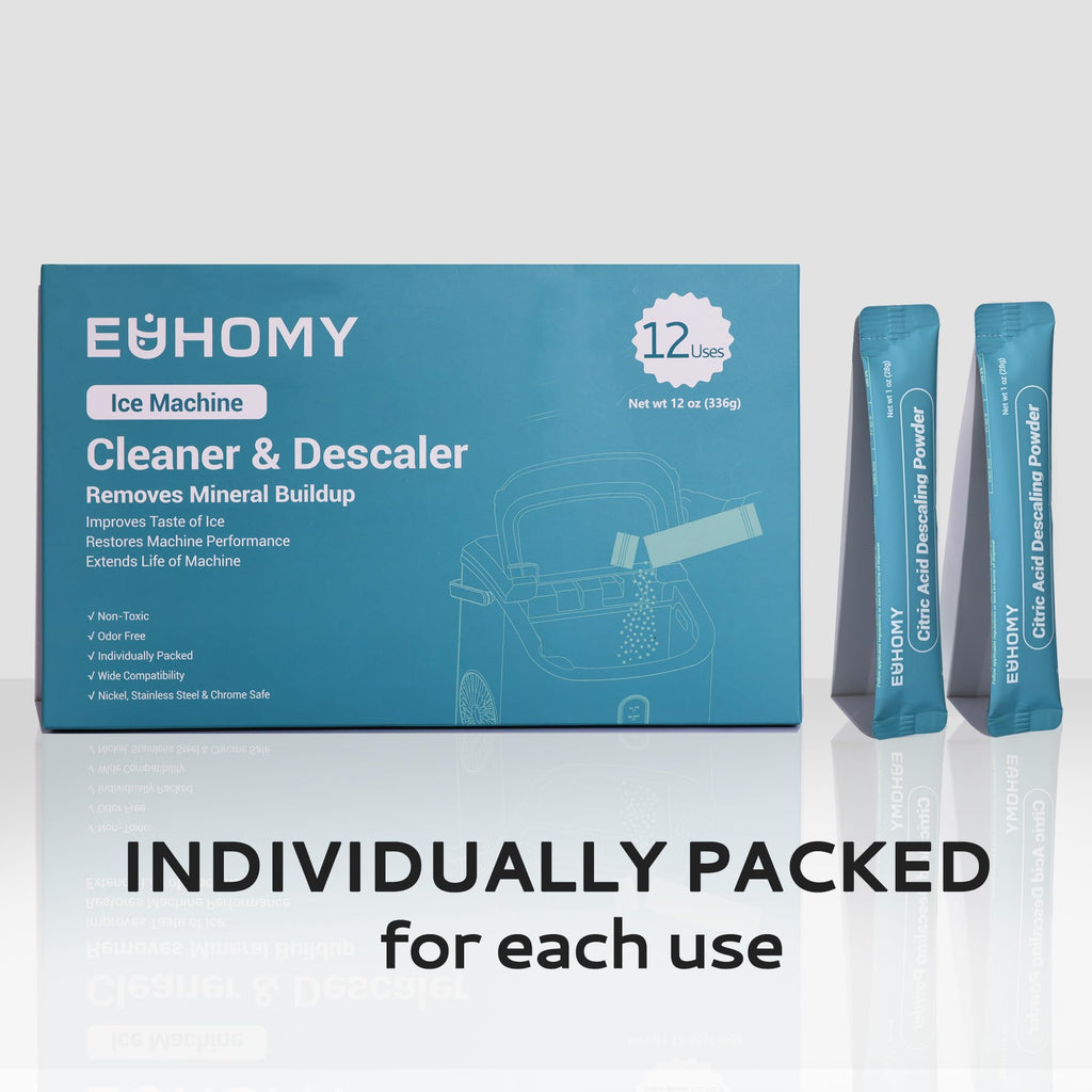 EUHOMY Ice Maker Cleaner & Descaler, 24 Uses & Individually Packed Jansha Store