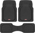 Motor Trend FlexTough Floor Mats for Cars, Black Deep Dish All-Weather Car Mats, Waterproof Trim-to Fit Automotive Floor Mats for Cars Trucks SUV, Universal Floor Liner Car Accessories Jansha Store