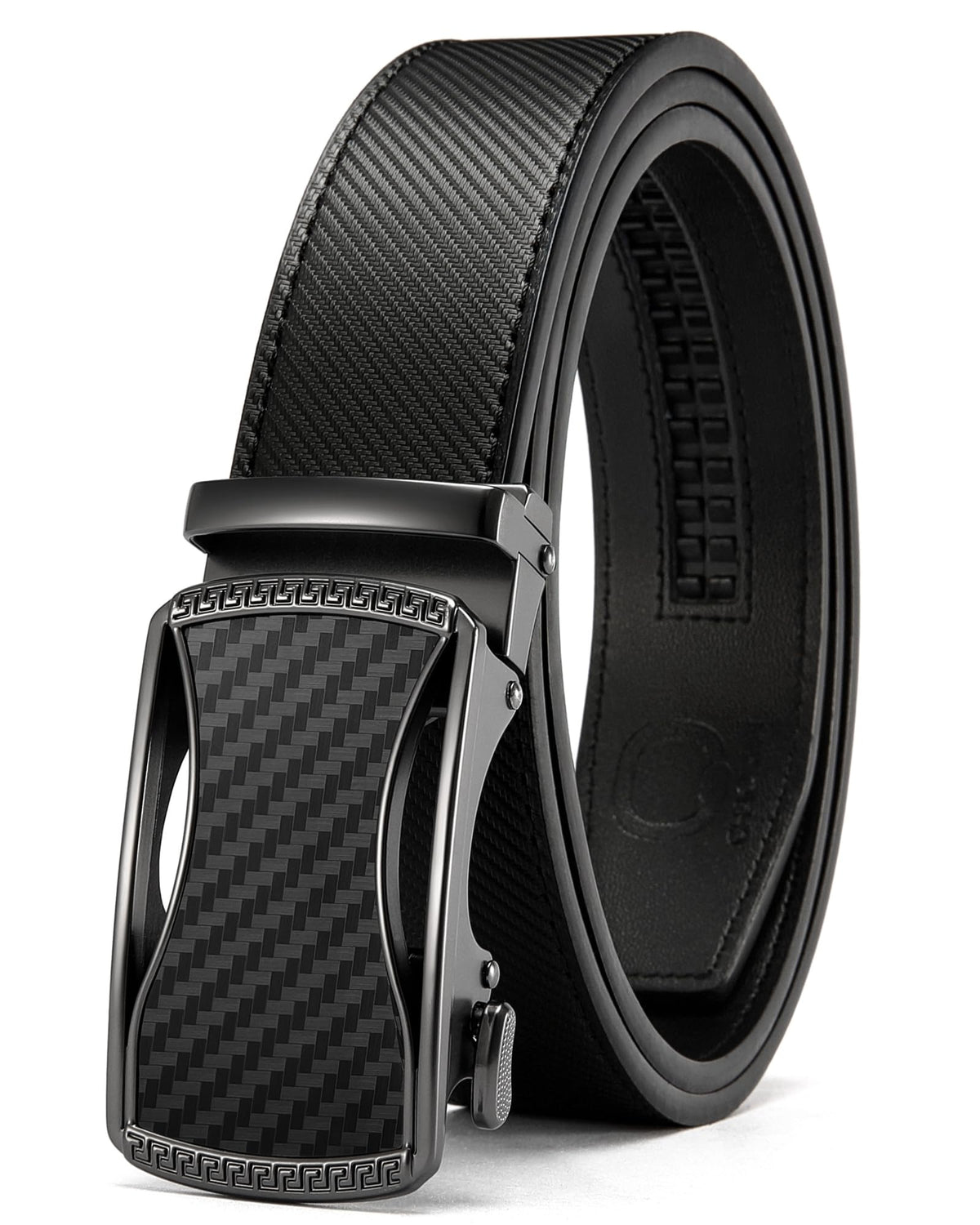 CHAOREN Men's Leather Ratchet Belt - Customizable Fit (35mm) Jansha Store