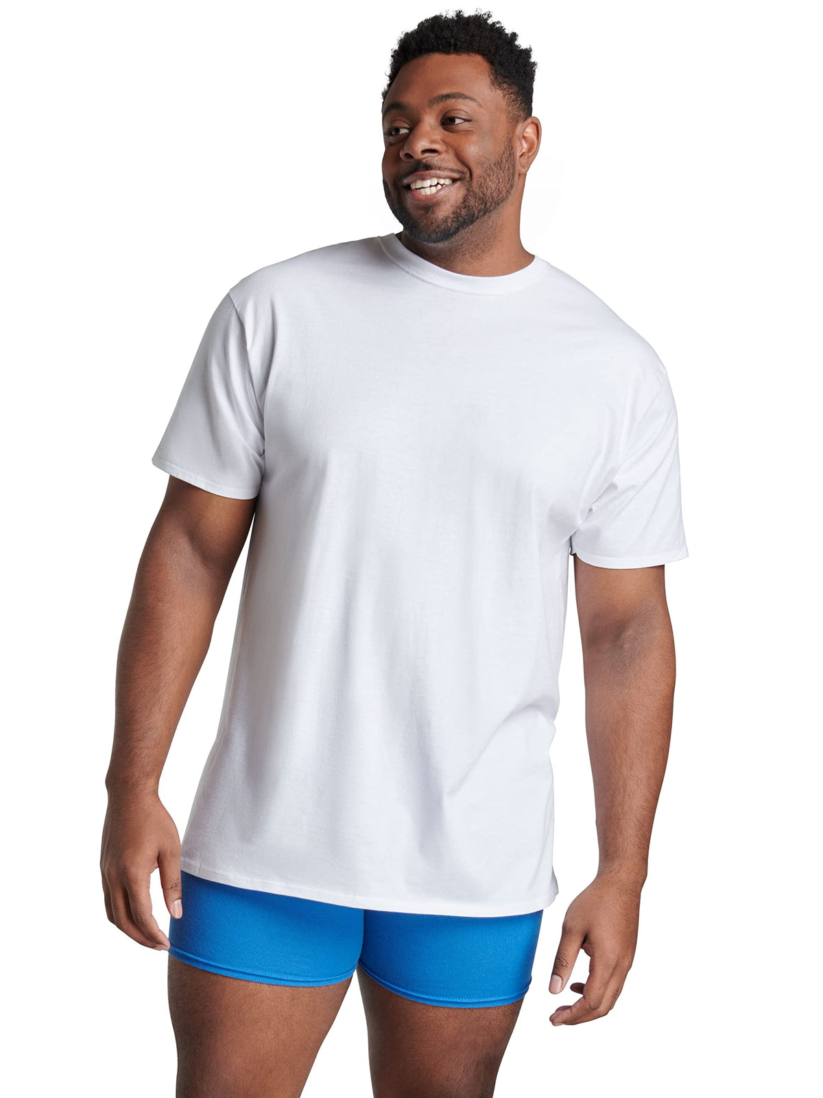 Fruit of The Loom Men's Crew Tee Undershirts, Moisture Wicking & Tag Free, Also Available in Big & Tall Jansha Store