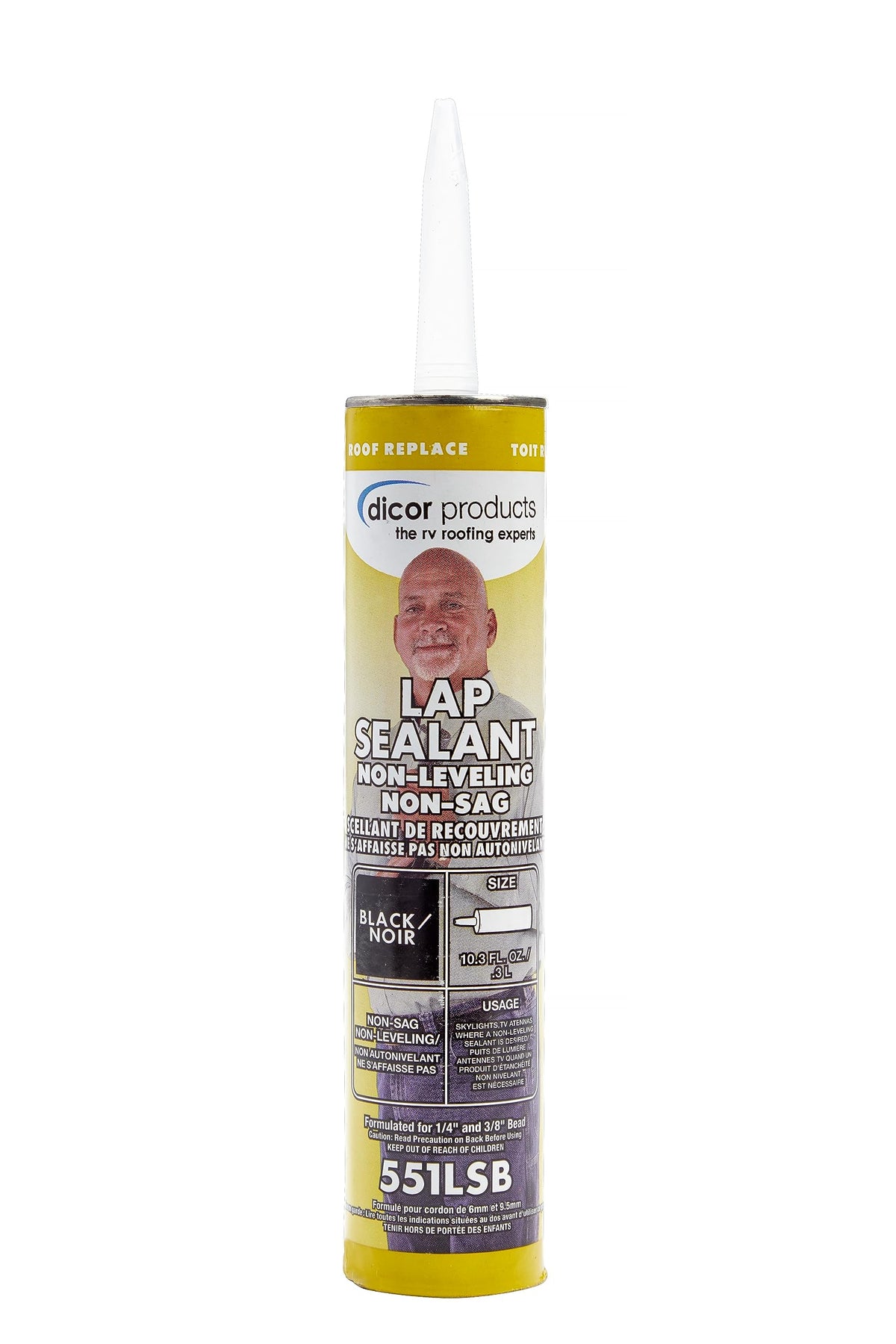 Dicor 501LSW-1 Self-Leveling Lap Sealant, White, 10.3 Oz, RV Roofing Jansha Store