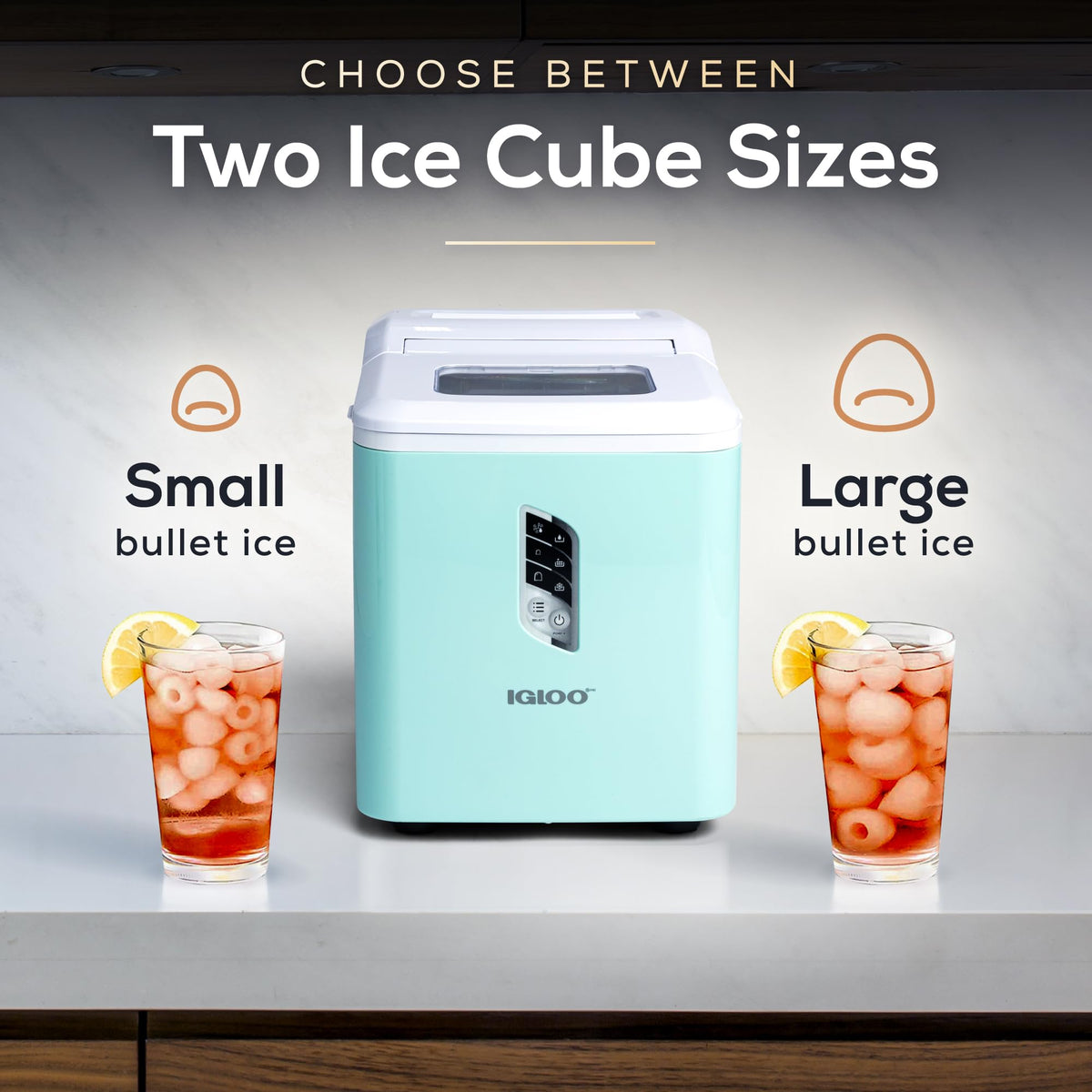 Igloo Premium Self-Cleaning Countertop Ice Maker Machine, Handled Portable Ice Maker, Produces 26 lbs. in 24 hrs. with Ice Cubes Ready in 6-8 Minutes, Comes with Ice Scoop and Basket Jansha Store