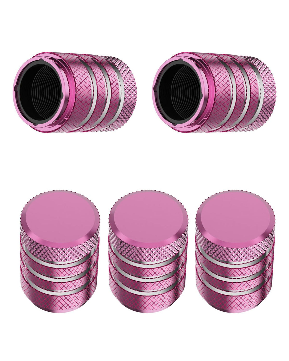 DECURCAR Tire Valve Stem Caps 5 Pack American Flag - Black Jansha Store