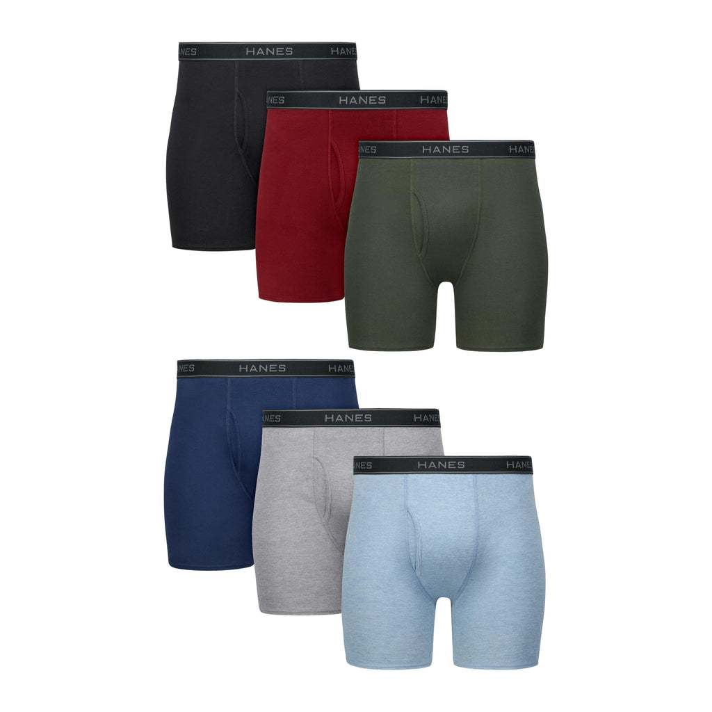 Men's boxer briefs close-up on the seam detail and no-ride-up construction