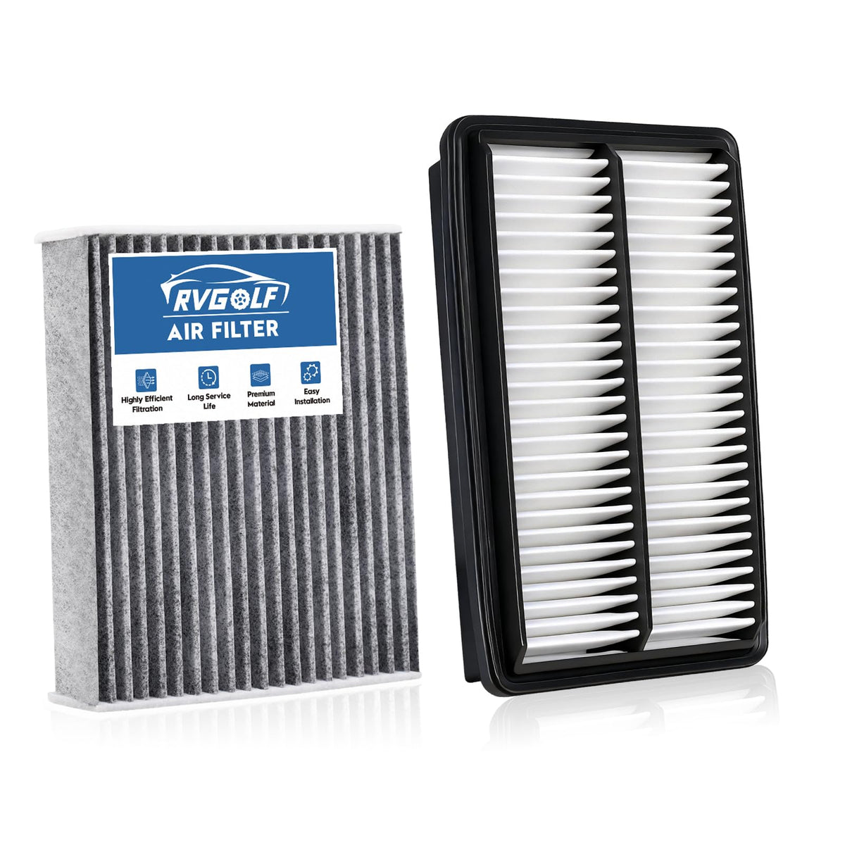 Not for Hybrid, Engine+Cabin Air Filter Fit 2015-2019 Sonata 2.4L (Gas) Jansha Store