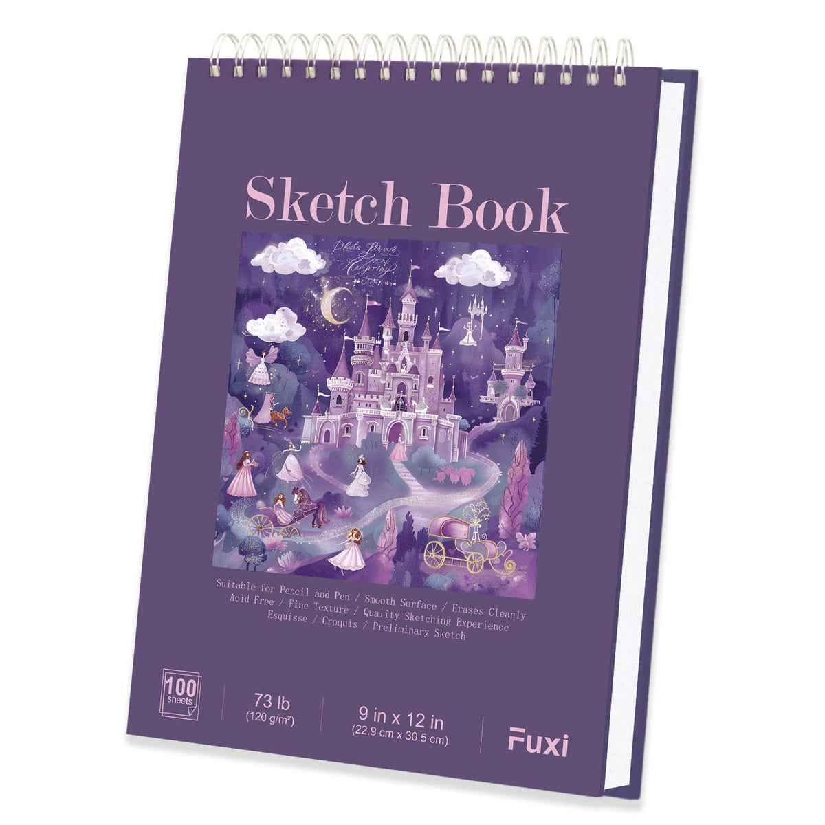 Fuxi Coloring Book & Sketchbook Set, 2-Pack, 9 x 12 in Jansha Store