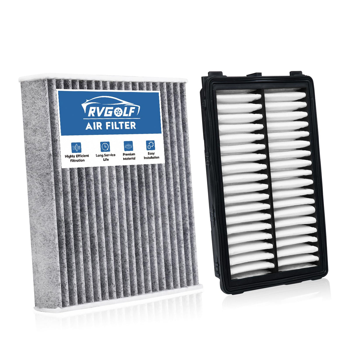 Not for Hybrid, Engine+Cabin Air Filter Fit 2015-2019 Sonata 2.4L (Gas) Jansha Store
