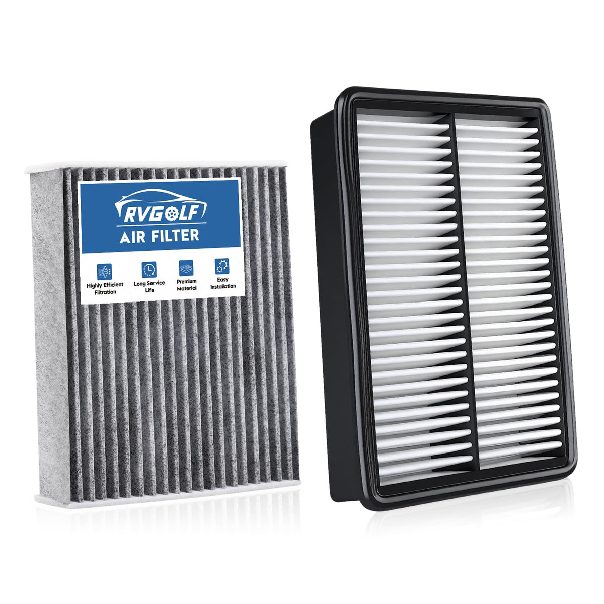 Not for Hybrid, Engine+Cabin Air Filter Fit 2015-2019 Sonata 2.4L (Gas) Jansha Store