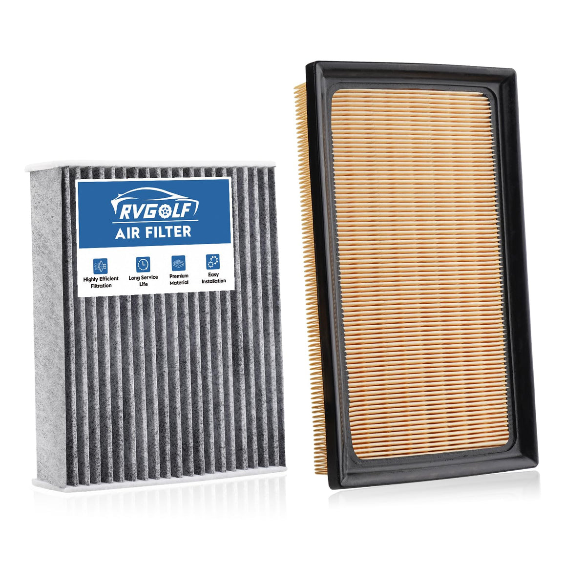 Not for Hybrid, Engine+Cabin Air Filter Fit 2015-2019 Sonata 2.4L (Gas) Jansha Store