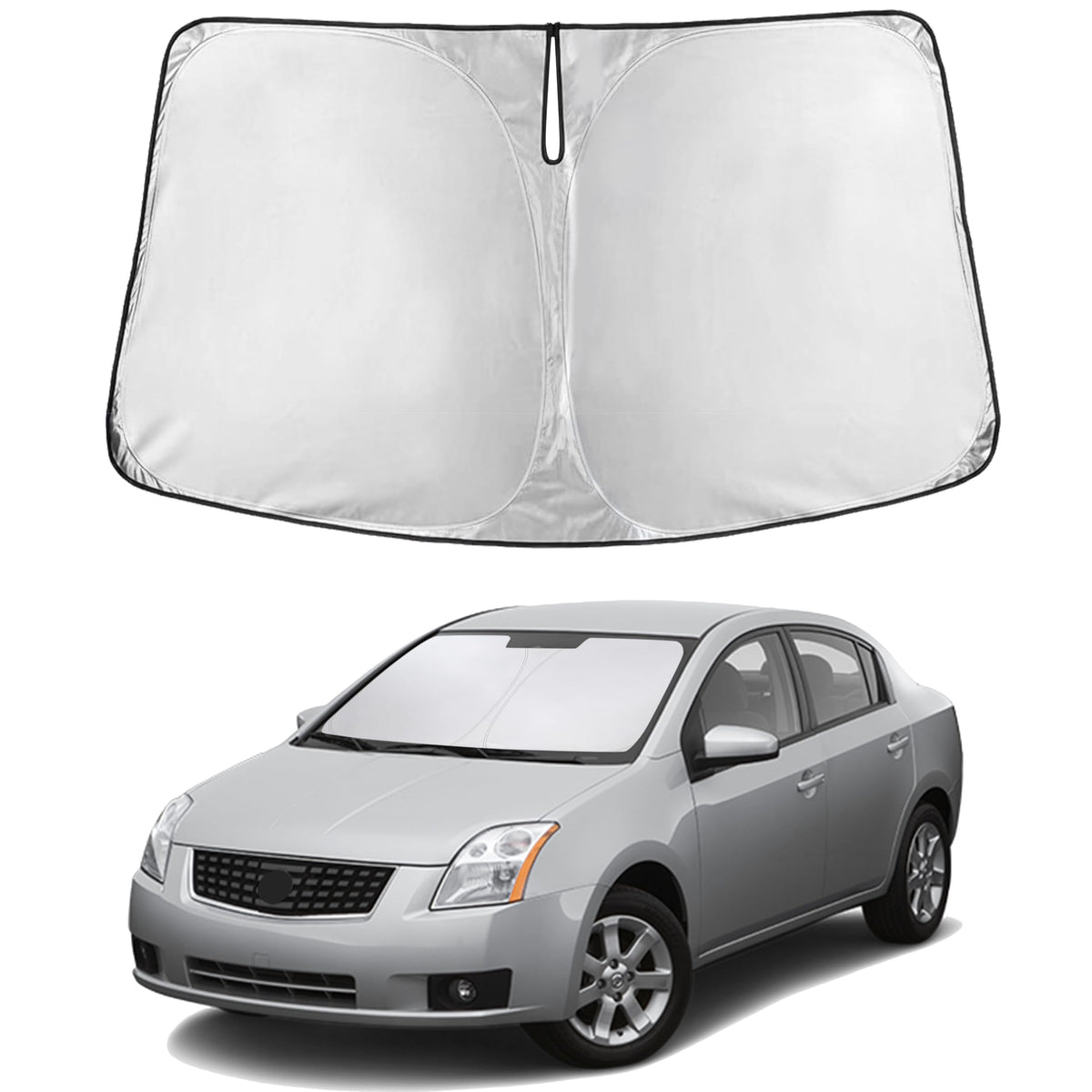 Autovir Windshield Sun Shade, Foldable Car Window Shades, 280T Visor Shade Jansha Store