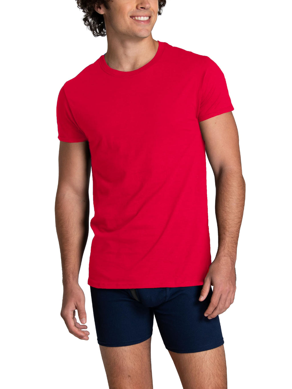 Fruit of The Loom Men's Crew Tee Undershirts, Moisture Wicking & Tag Free, Also Available in Big & Tall Jansha Store