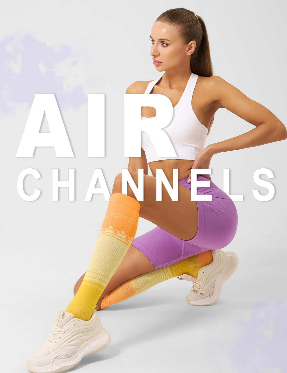 FITRELL 3 Pairs Compression Socks for Women and Men 20-30mmHg-Circulation Support Socks Jansha Store