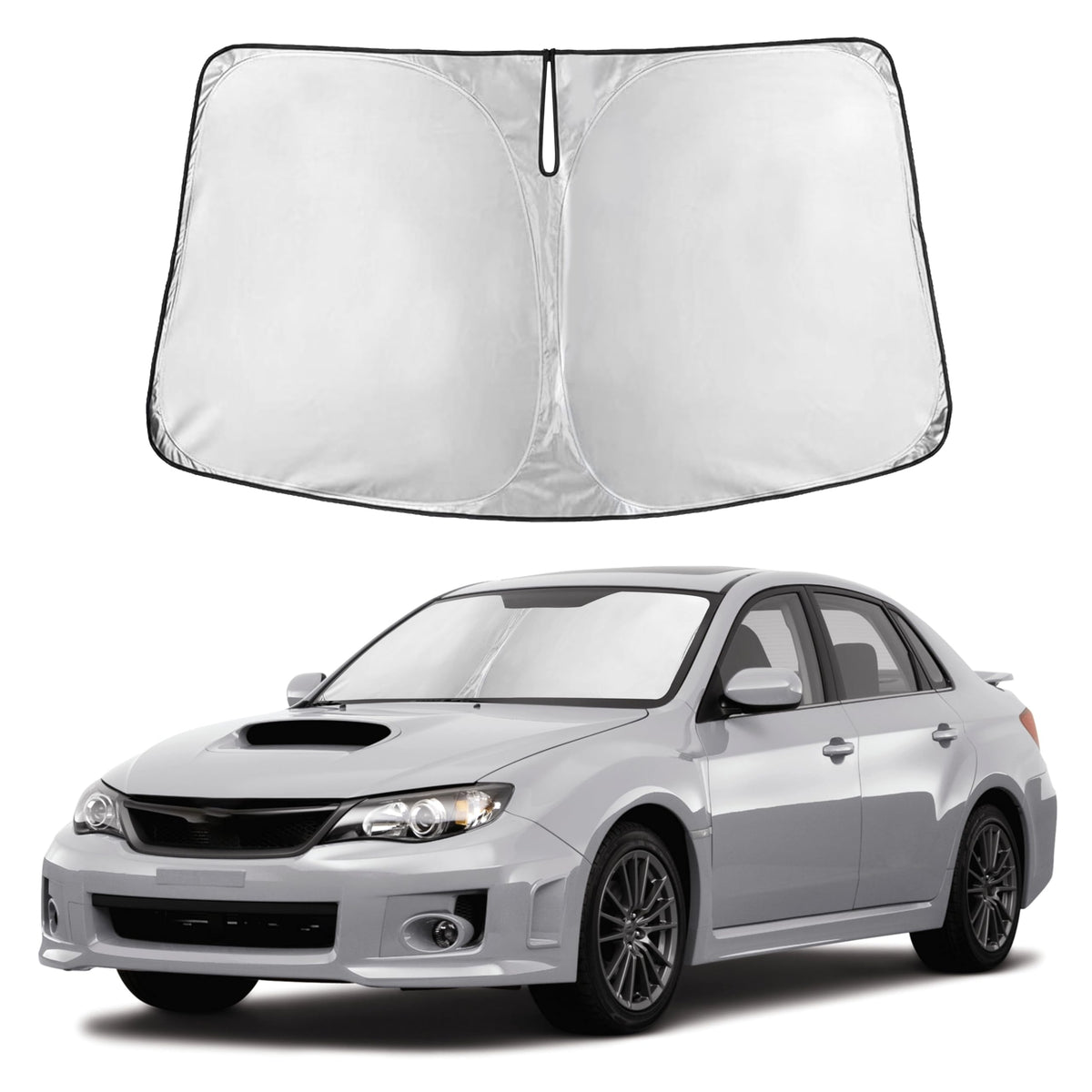 Autovir Windshield Sun Shade, Foldable Car Window Shades, 280T Visor Shade Jansha Store