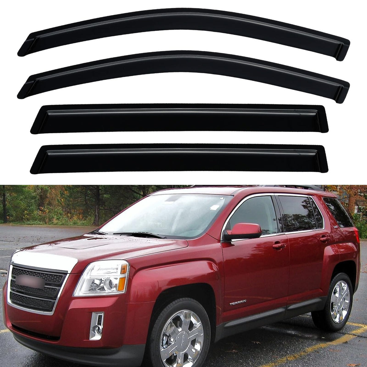 Window Visors Rain Guards for 2015-2026 Ford F150 Crew/SuperCrew Cab Jansha Store