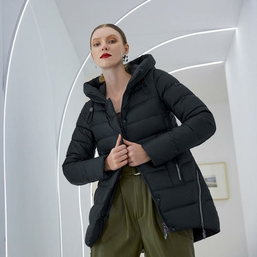 Women warm hooded winter coat women jacket casual parkas jacket Jansha Store