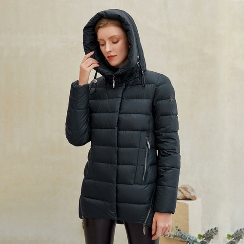 Women warm hooded winter coat women jacket casual parkas jacket Jansha Store