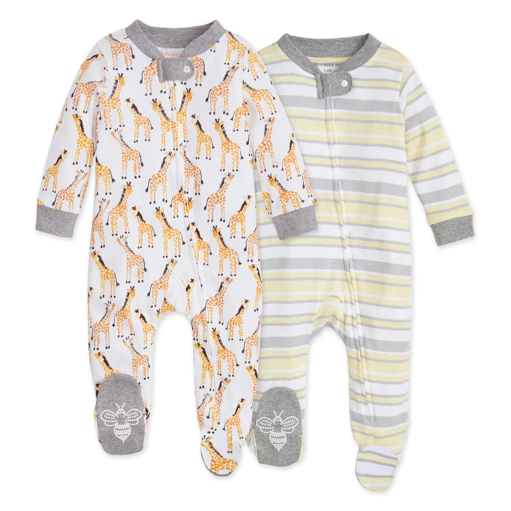 Burt's Bees Baby Baby Girl's Pajamas Sleep and Play Jansha Store