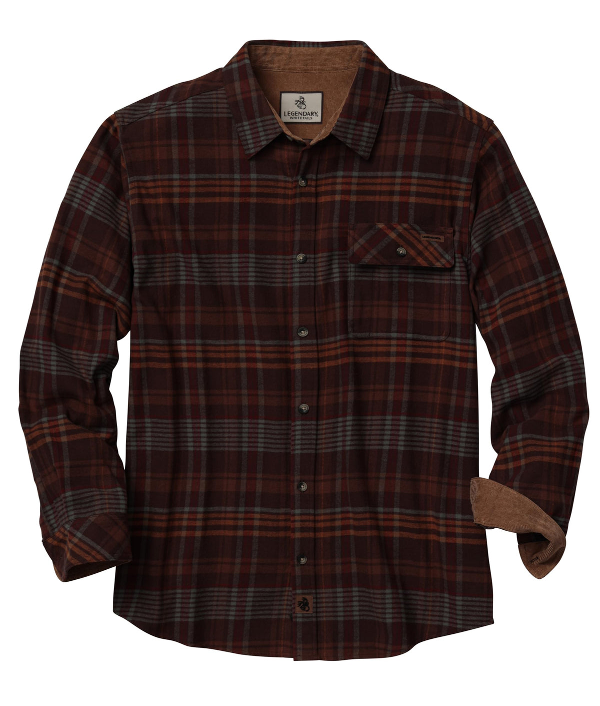 Legendary Whitetails Mens Flannel Long Sleeve Button Down 100% Cotton Shirt Jansha Store