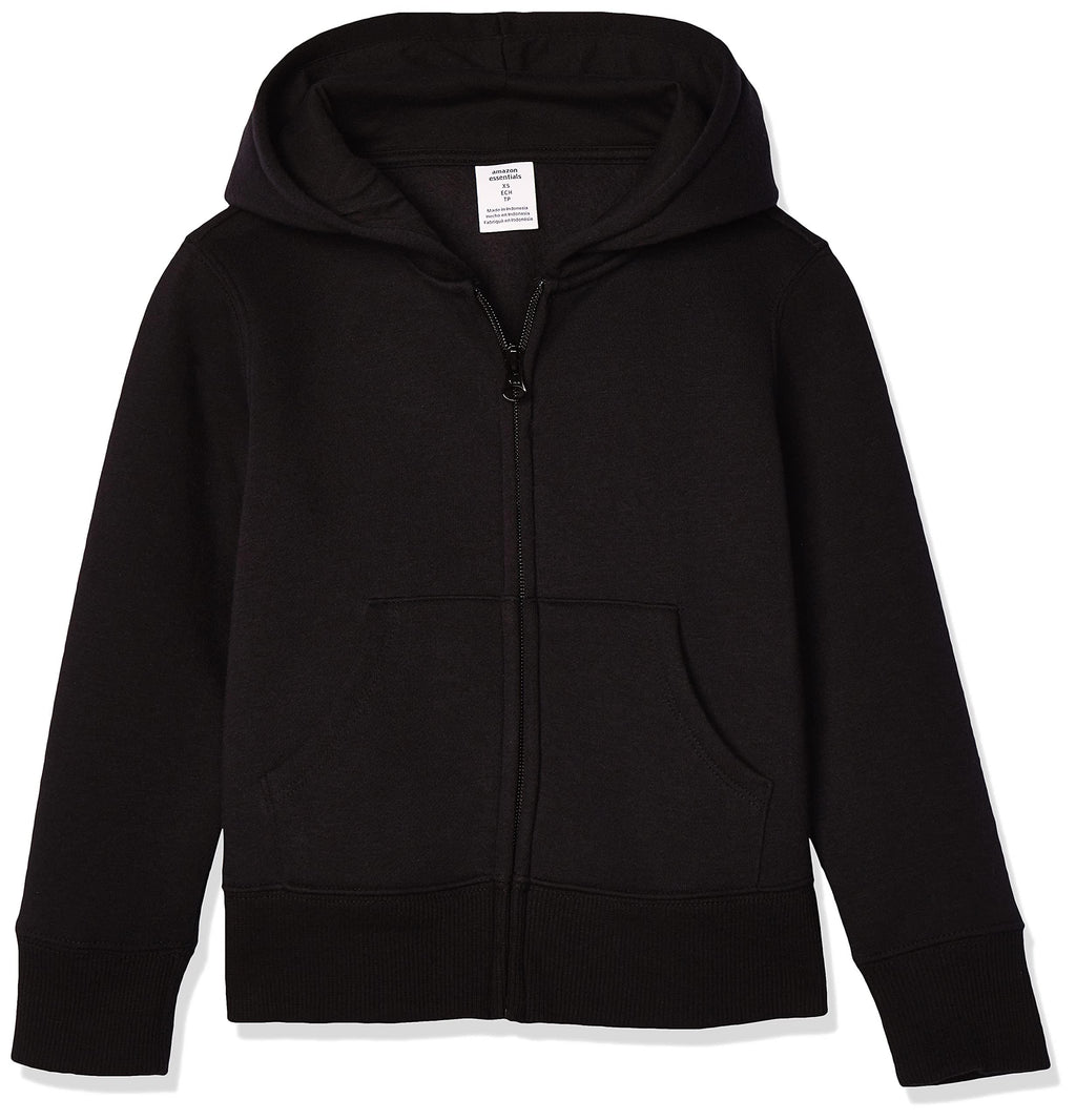 Amazon Essentials Girls and Toddlers' Fleece Zip-Up Hooded Sweatshirt with Lined Hood and Rib Knit Detail Jansha Store