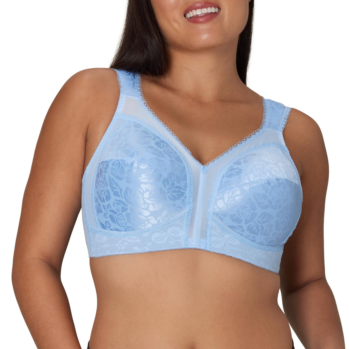 Playtex Women's Wireless Bra, 18 Hour Plus-Size Bras Available, Full Coverage, Smoothing, 4693, Single or 2-Pack Jansha Store