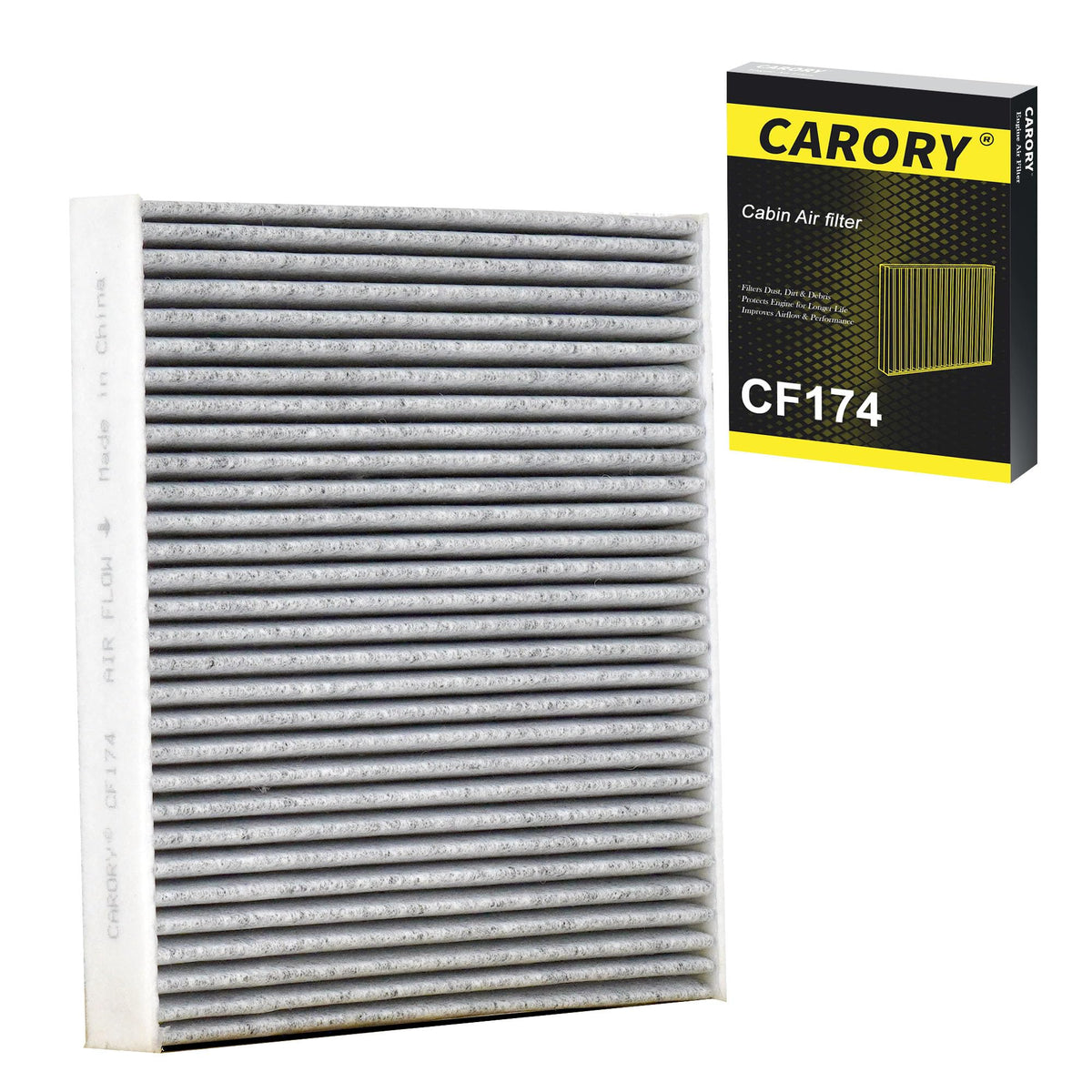 CARORY Cabin Air Filter w/Activated Carbon for Honda Accord 2003–2022, Civic 2006–2015, CR-V 2007–2016, Odyssey 2005–2017, Pilot 2009–2022, Ridgeline 2006–2025, Acura MDX 2007–2020, and More, CF134 Jansha Store