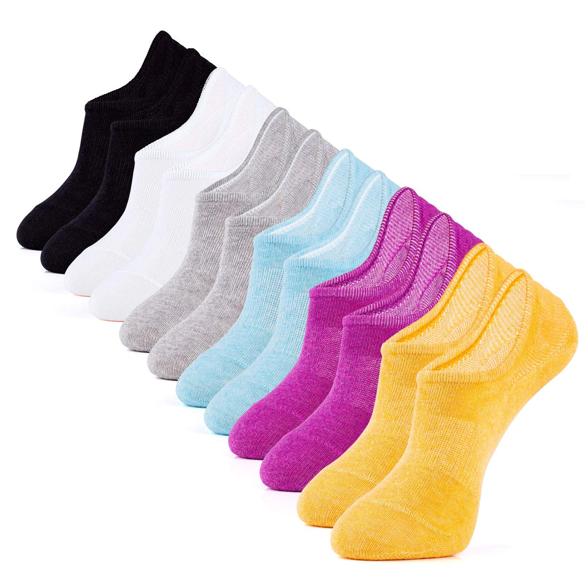 IDEGG Women & Men No Show Low Cut Anti‑Slip Casual Sports Running Socks Jansha Store