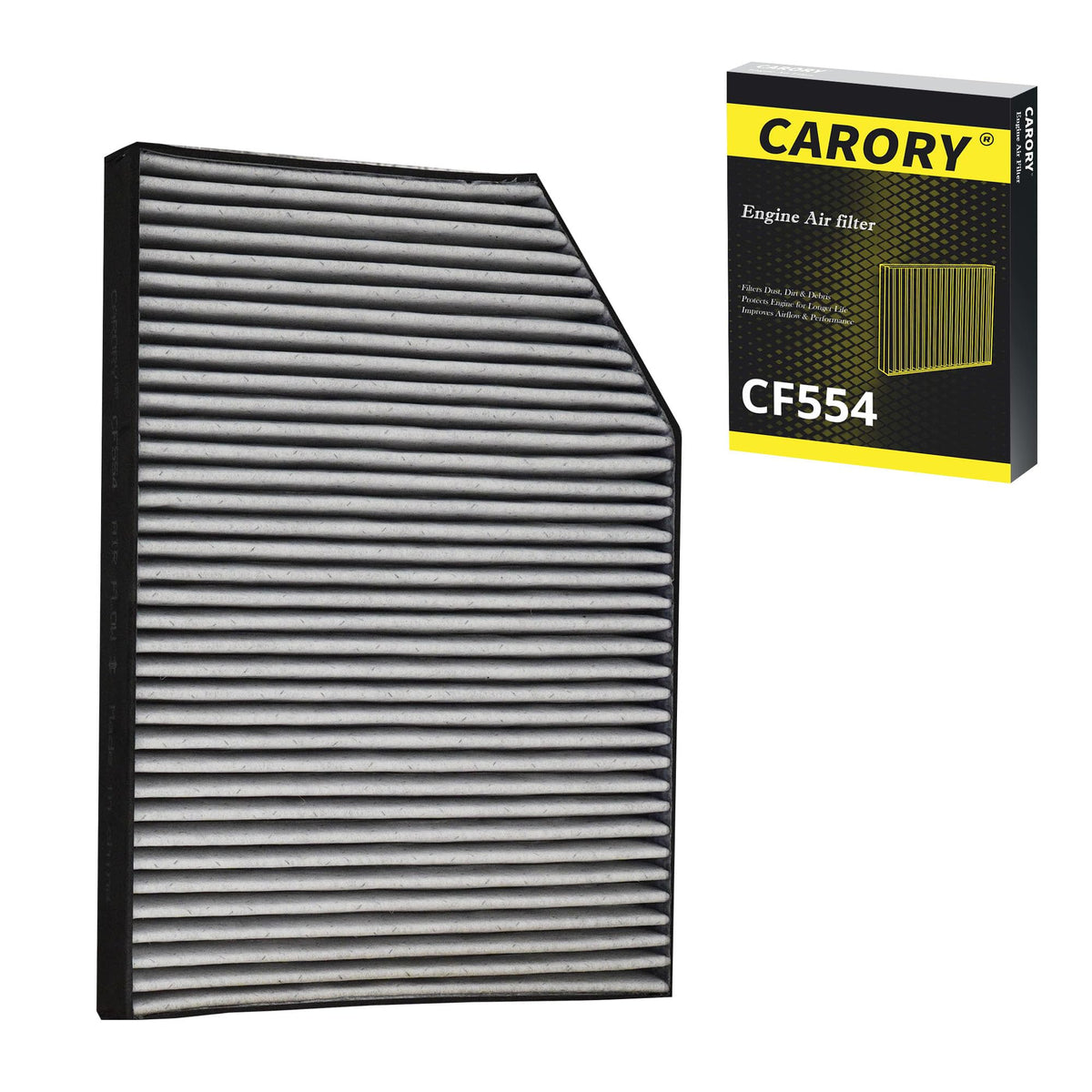 CARORY Cabin Air Filter w/Activated Carbon for Honda Accord 2003–2022, Civic 2006–2015, CR-V 2007–2016, Odyssey 2005–2017, Pilot 2009–2022, Ridgeline 2006–2025, Acura MDX 2007–2020, and More, CF134 Jansha Store