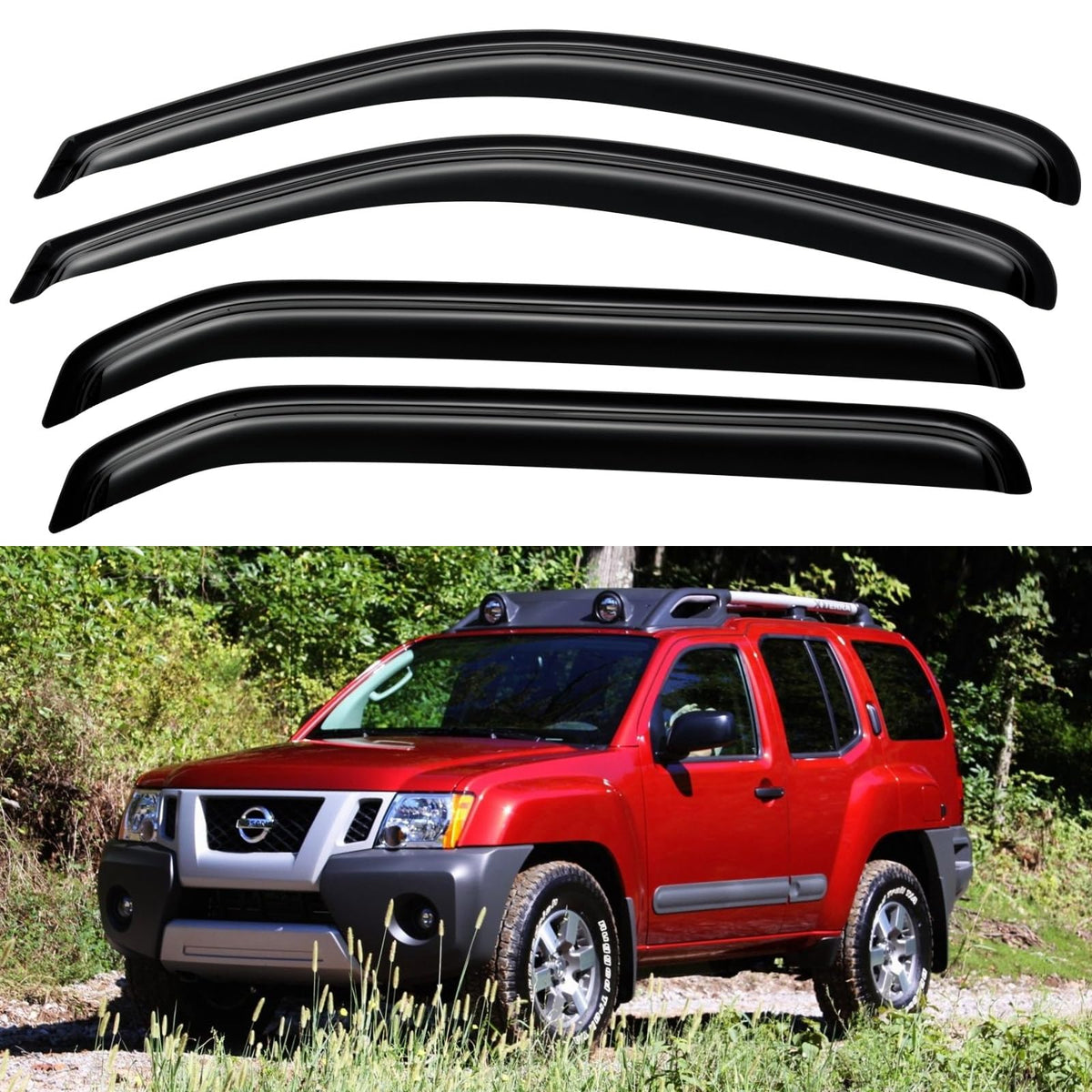 Window Visors Rain Guards for 2015-2026 Ford F150 Crew/SuperCrew Cab Jansha Store