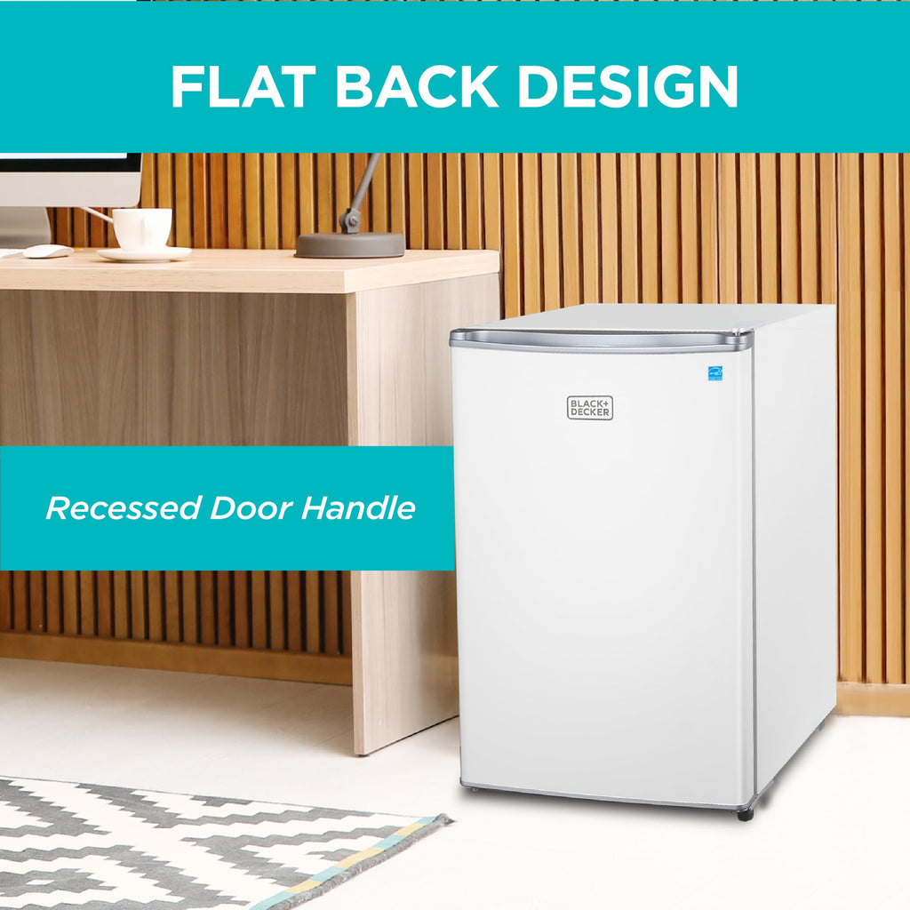 BLACK+DECKER 2.5 Cu. Ft. Compact Refrigerator, BCRK25V, Stainless Look Jansha Store