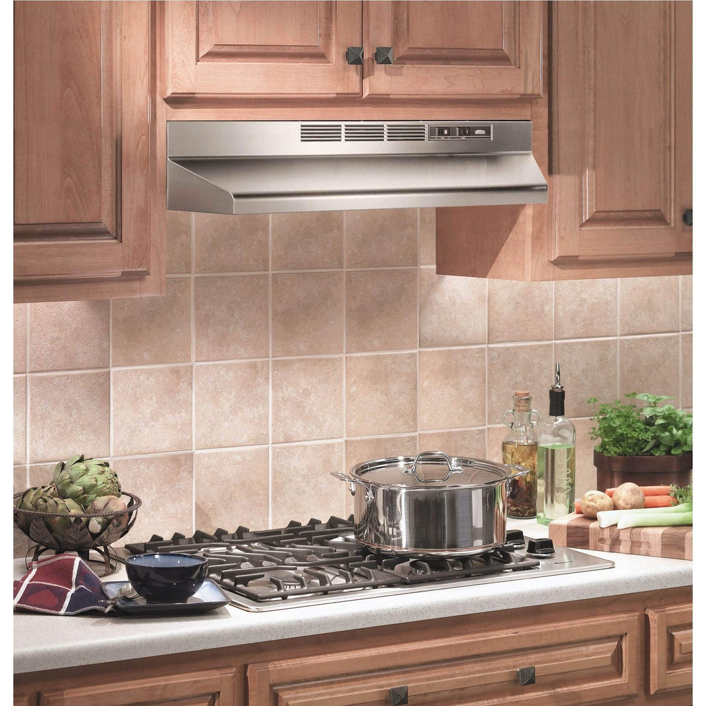 Broan-NuTone 413023 Ductless Range Hood Insert with Light, Exhaust Fan for Under Cabinet, 30-Inch, Black Jansha Store