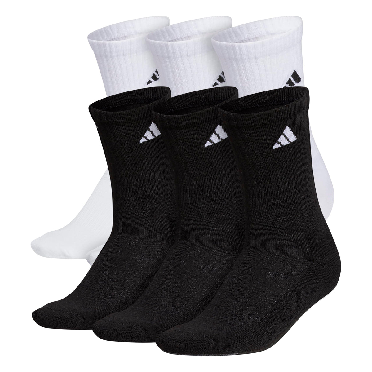 adidas Mens Athletic Cushioned 6-Pack Crew Socks Casual - Green Jansha Store