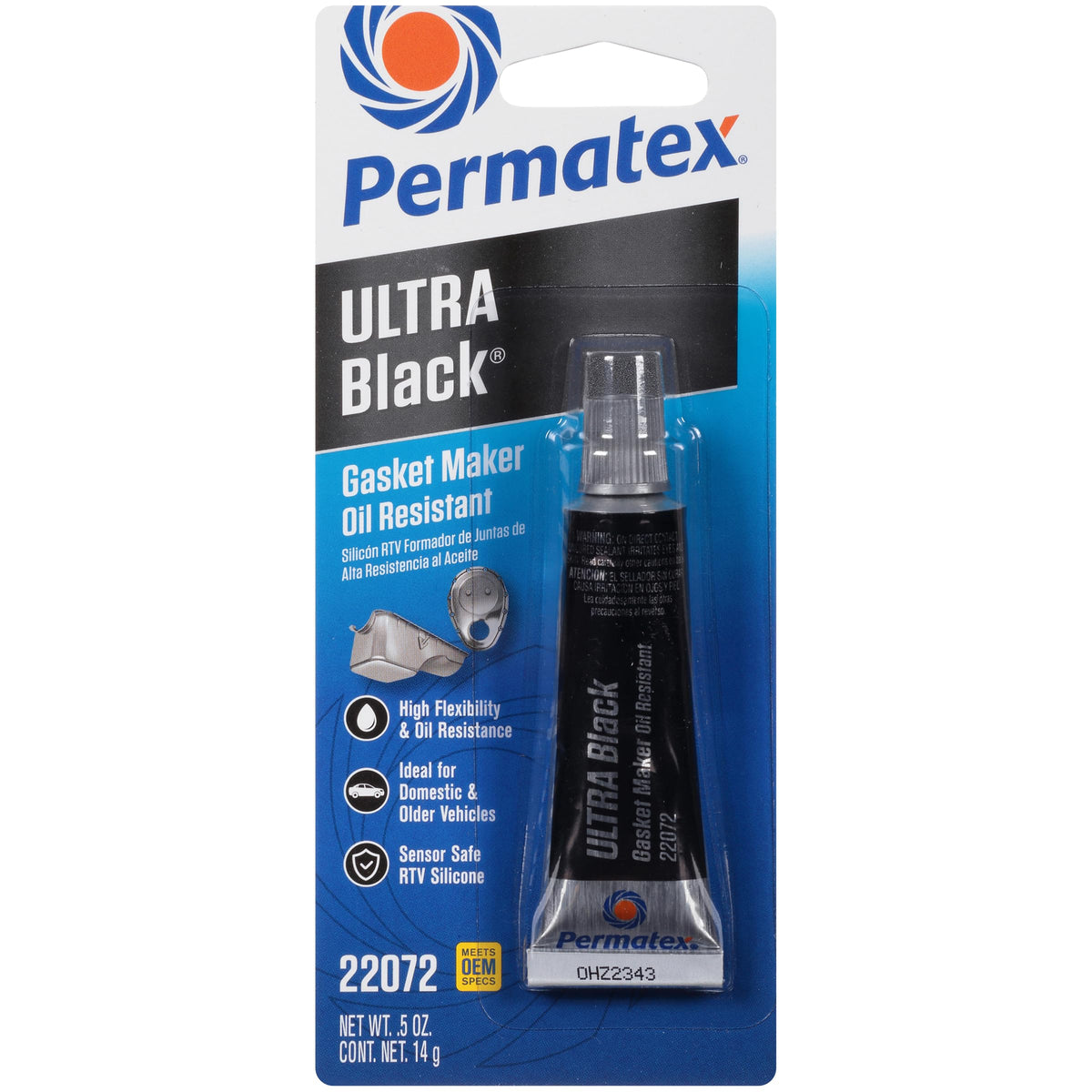Permatex 82180 Ultra Black Maximum Oil Resistance RTV Silicone Gasket Maker, Sensor Safe and Non-Corrosive, for High Flex and Oil Resistant Applications 3 oz Jansha Store