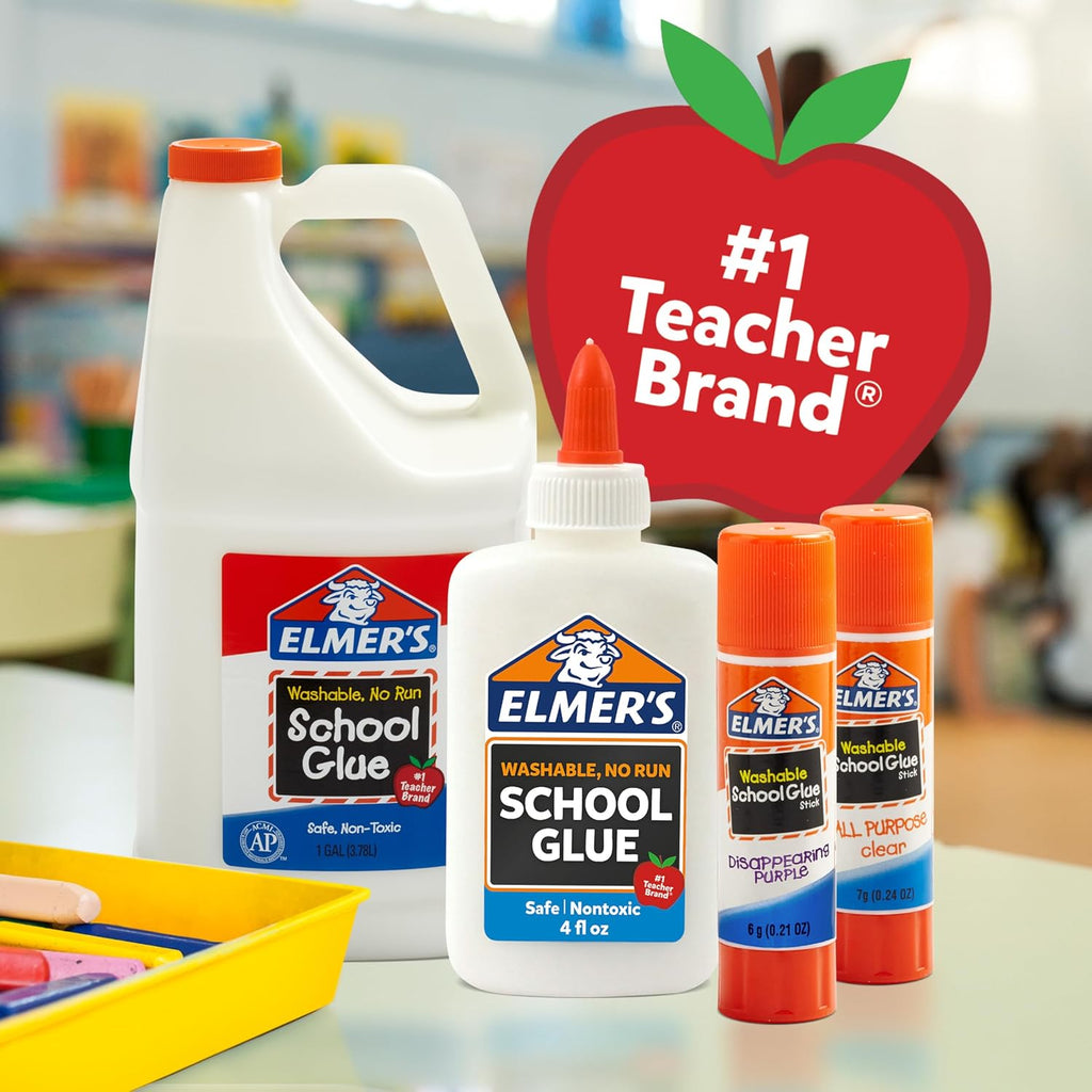 Elmer's Liquid School Glue, Washable, Safe and Nontoxic, 4oz, 1 Count - Back to School Supplies Jansha Store