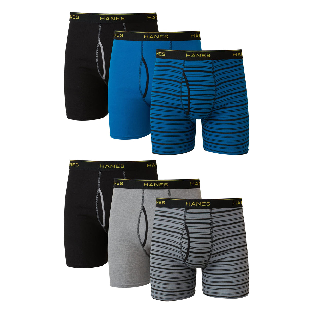Back view of men's boxer briefs with smooth no-ride-up leg seams