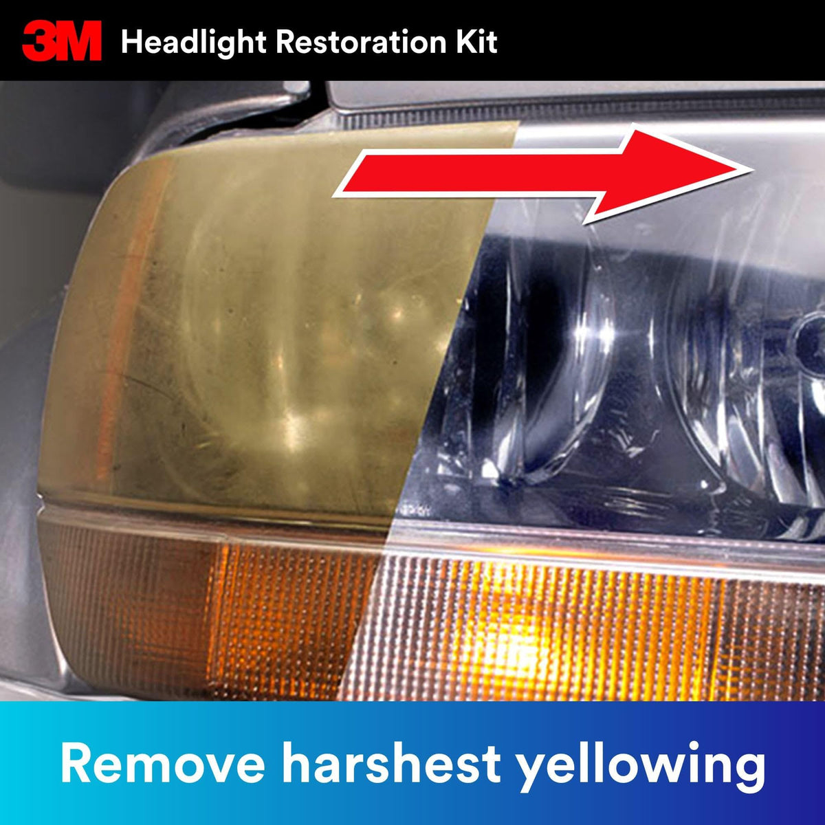 3M Ultra Headlight Restoration Kit, Contains Masking Tape, Light Sanding Discs, Wax Protectant and More, Use on Plastic Lenses Headlights, Taillights and More, Easy Heavy-Duty Restoration (39195) Jansha Store