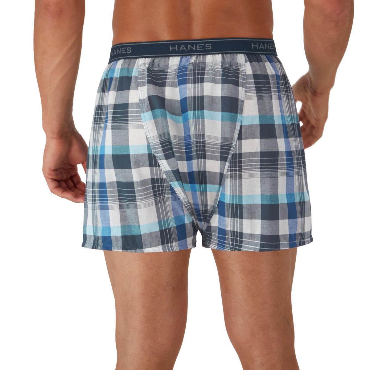 Hanes Men's Underwear Boxers Pack, Cool & Breathable Cotton Underwear, Moisture-Wicking Boxers for Men Jansha Store
