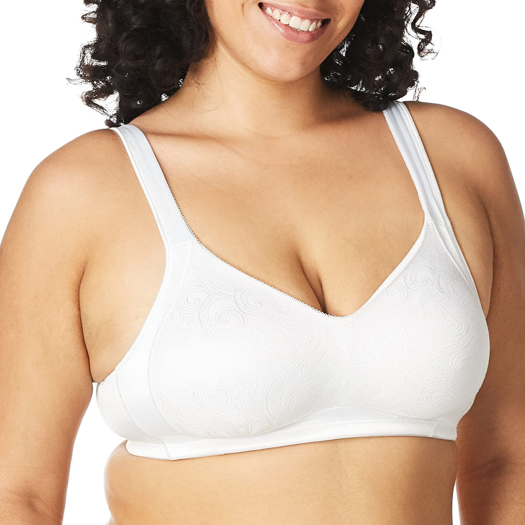 Playtex Women's Wireless Bra, 18 Hour Plus-Size Bras Available, Full Coverage, Smoothing, 4693, Single or 2-Pack Jansha Store