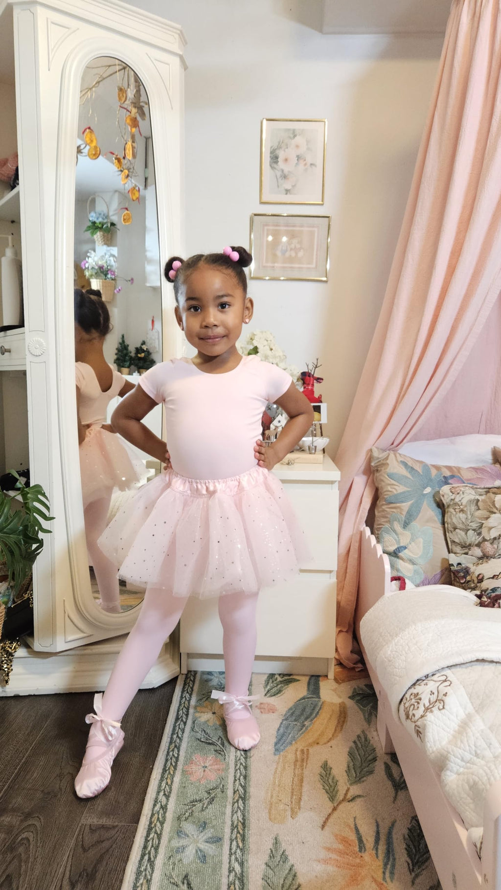 Stelle Girls' Footed Ballet Tights for Dance Class Toddler Kids 2T-15Y Jansha Store
